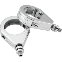 Bikers Choice Chrome Grooved 39MM Clamp With 5/16-18 Stud Universal Custom Pr