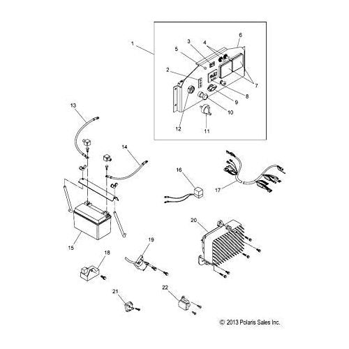 Polaris Harness, Connecting, Genuine OEM Part 3410273, Qty 1