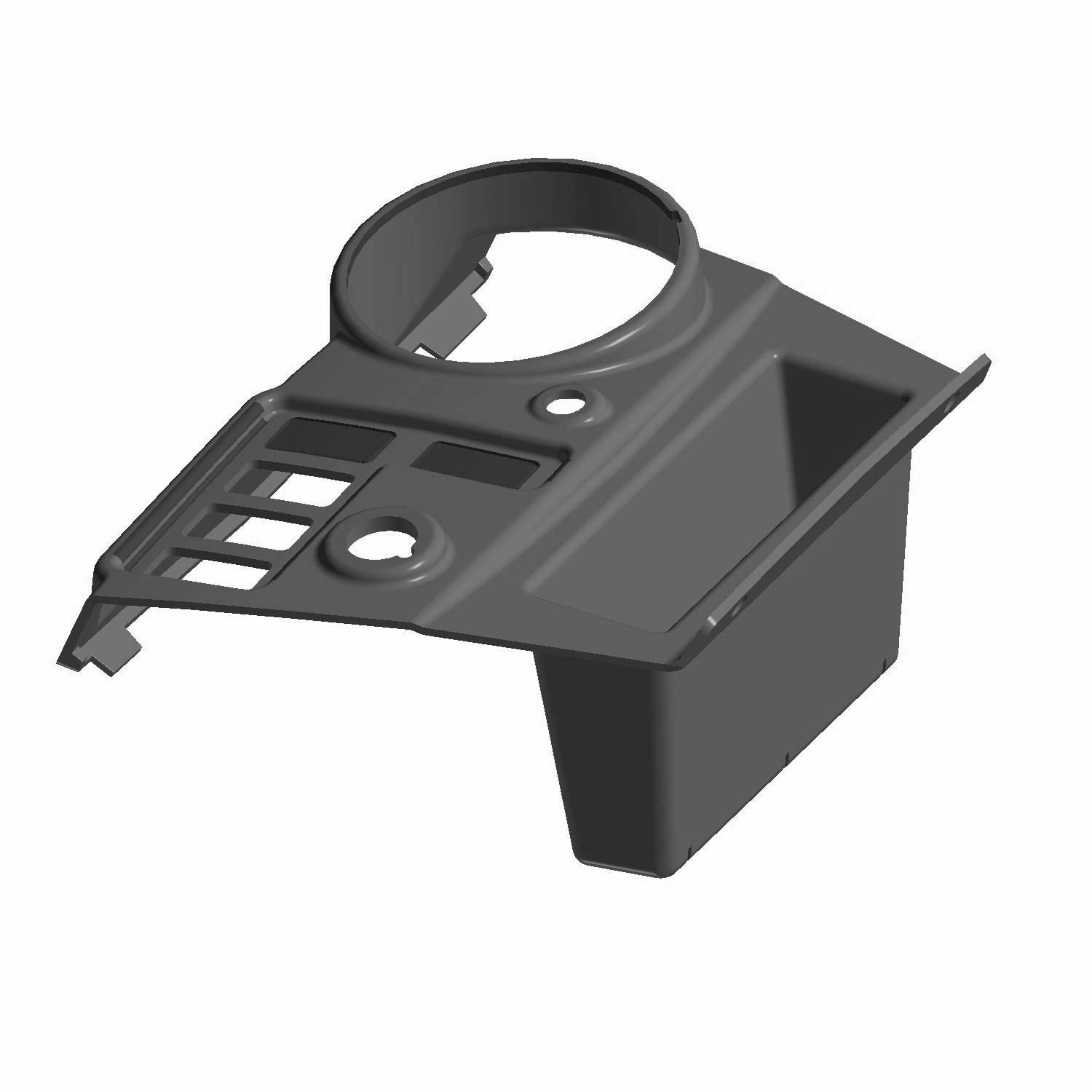 Polaris Ranger Dash Panel Controls, Gloss Black, Speedo, Genuine OEM Part 5437644-070, Qty 1
