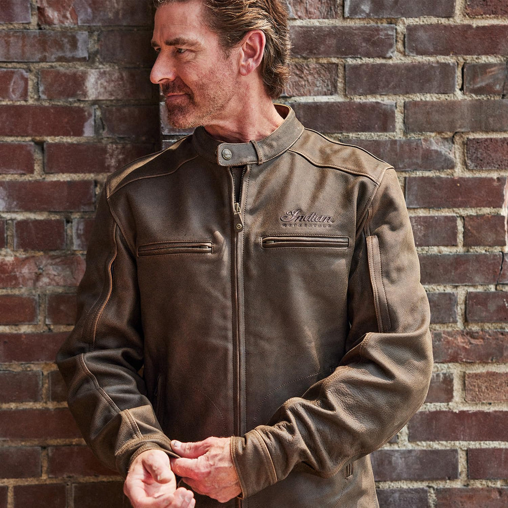 
                      
                        Indian Motorcycle Men's Ellingson Jacket, Tan
                      
                    