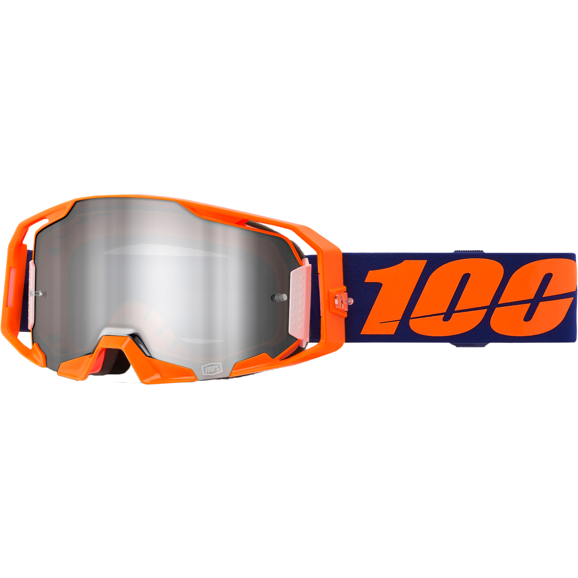 Armatic Goggle Neon Org Mirror Silvr Flash
