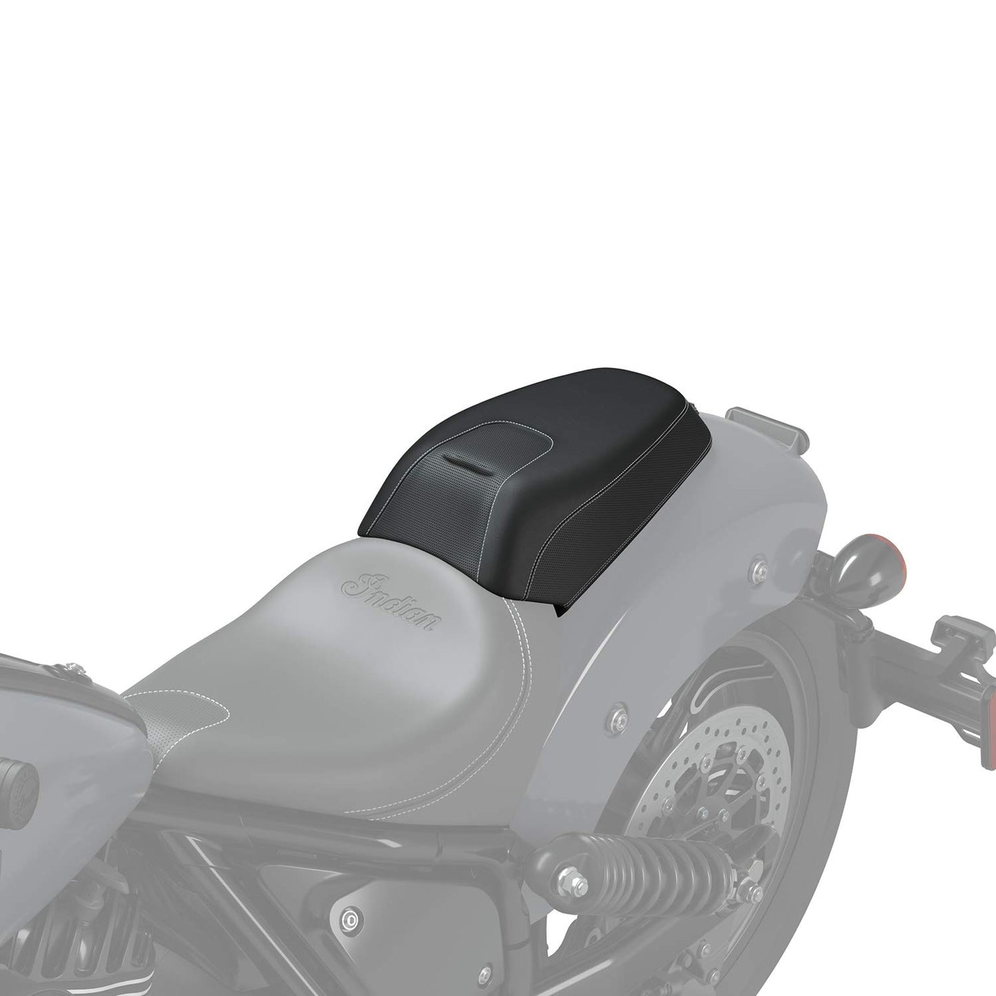 Indian Motorcycle Pillion Passenger Seat, Black Vinyl  - 2884644-VBA