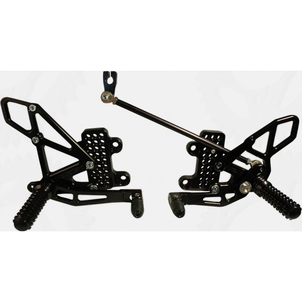 Rear Set Complete Blk Hon