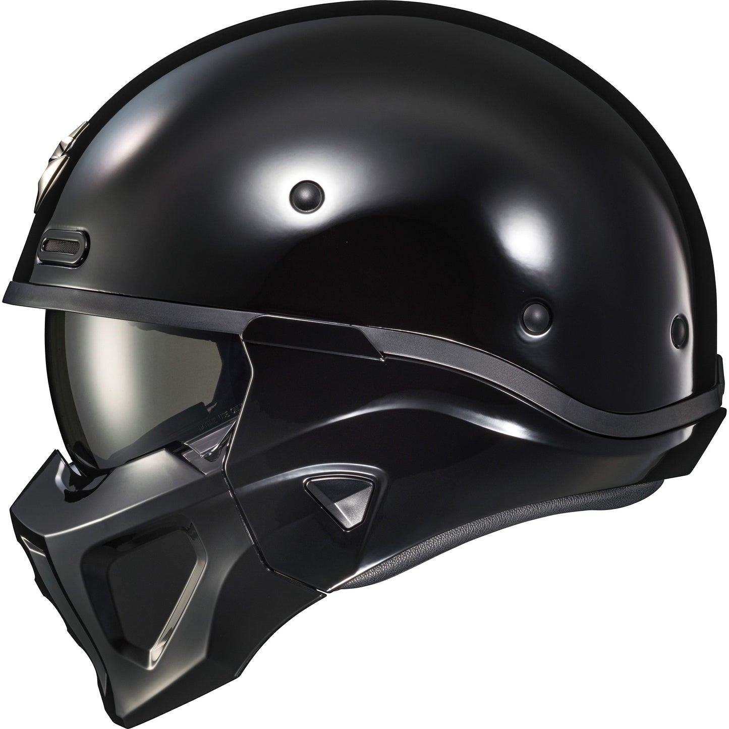 Covert X Open Face Helmet Gloss Black 2x