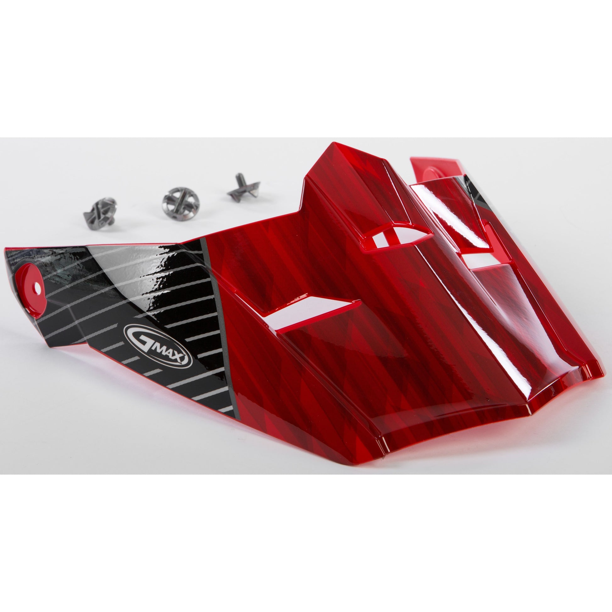 Visor W/Screws Colfax Mx 46 Red/Black Md 2x