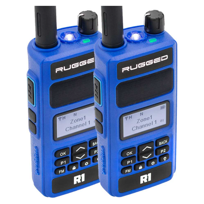Rugged Radios 2 PACK - Rugged R1 - Business Band Two Way Handheld Radio - Digital and Analog