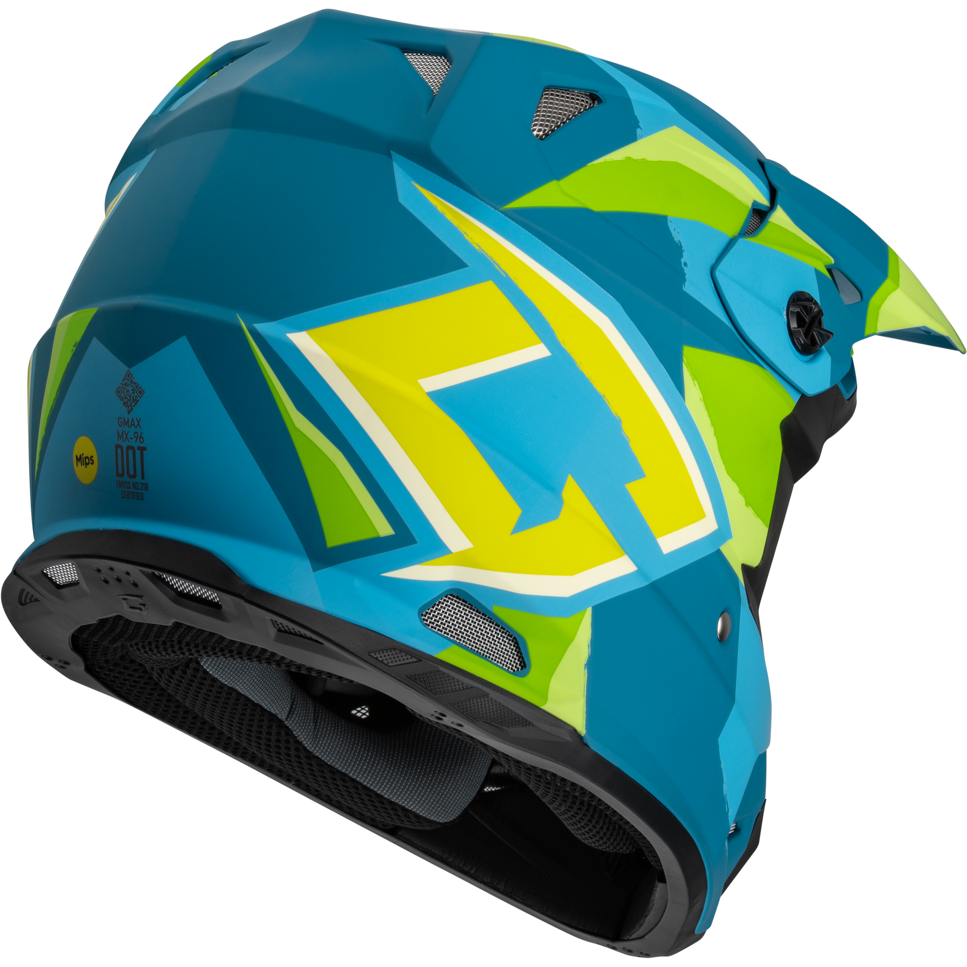 Mx 96 Splinter Helmet Matte Blue/Green Lg