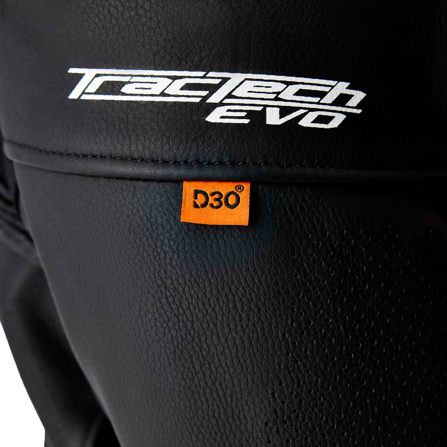 Tractech Evo D3o Jacket Blk/Flo Red Leather Sm