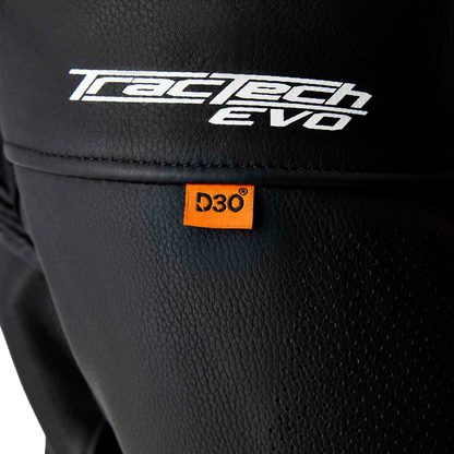Tractech Evo D3o Jacket Blk/Flo Red Leather 2x