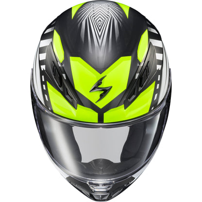 Exo R430 Full Face Helmet Head Trip Hi Viz Lg