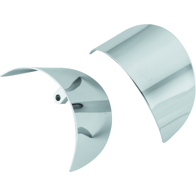 Bikers Choice 86-01 FXRT FLH FLT FLST Chrome Turn Signal Visor Replaces H-D 67737-88T Pr