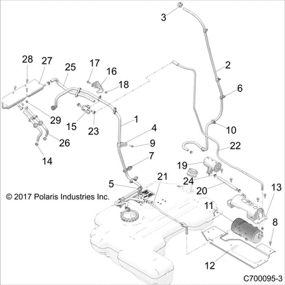 Polaris RZR TANK-EXPANSION, Genuine OEM Part 5454232, Qty 1