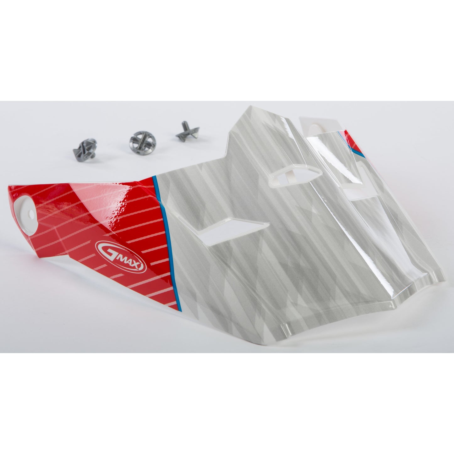 Visor W/Screws Colfax Mx 46 White/Red/Blue Md 2x