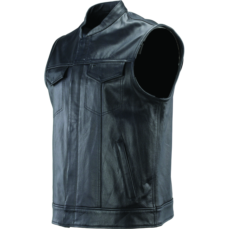 Kuryakyn Leather By River Road Vandal Club Vest Black - Small