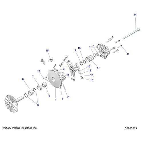 
                      
                        Polaris GEM Clutch Washer, Genuine OEM Part 7556335, Qty 1
                      
                    