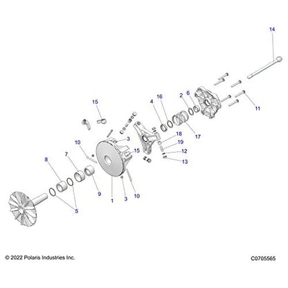 Polaris GEM Clutch Washer, Genuine OEM Part 7556335, Qty 1
