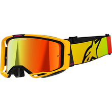 ALPINESTARS GOGGLES Vision 8 Goggle - Corp - Yellow/Pink - Red Mirror Lens 5101625-5023