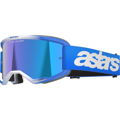 ALPINESTARS GOGGLES Vision 5 Goggle - Blaze - Blue - Blue Mirror Lens 5102125-7271