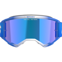 ALPINESTARS GOGGLES Vision 5 Goggle - Blaze - Blue - Blue Mirror Lens 5102125-7271