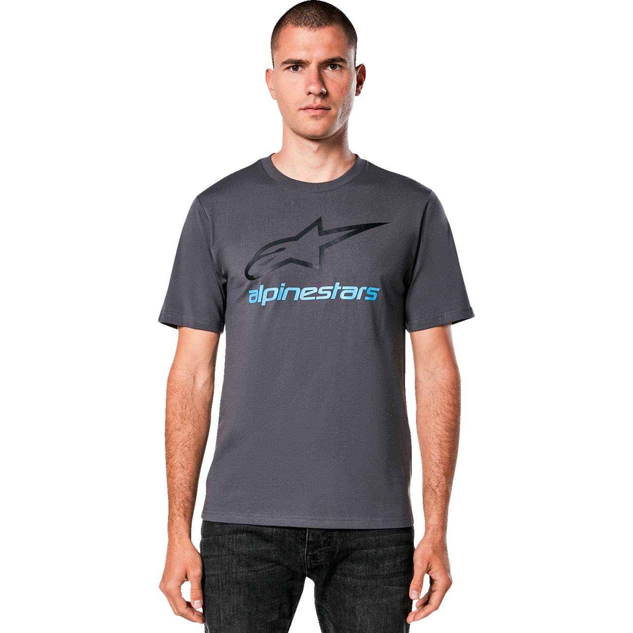 ALPINESTARS Always 2.0 CSF T-Shirt - Charcoal/Black/Blue - XL 1214-73106-1818-XL