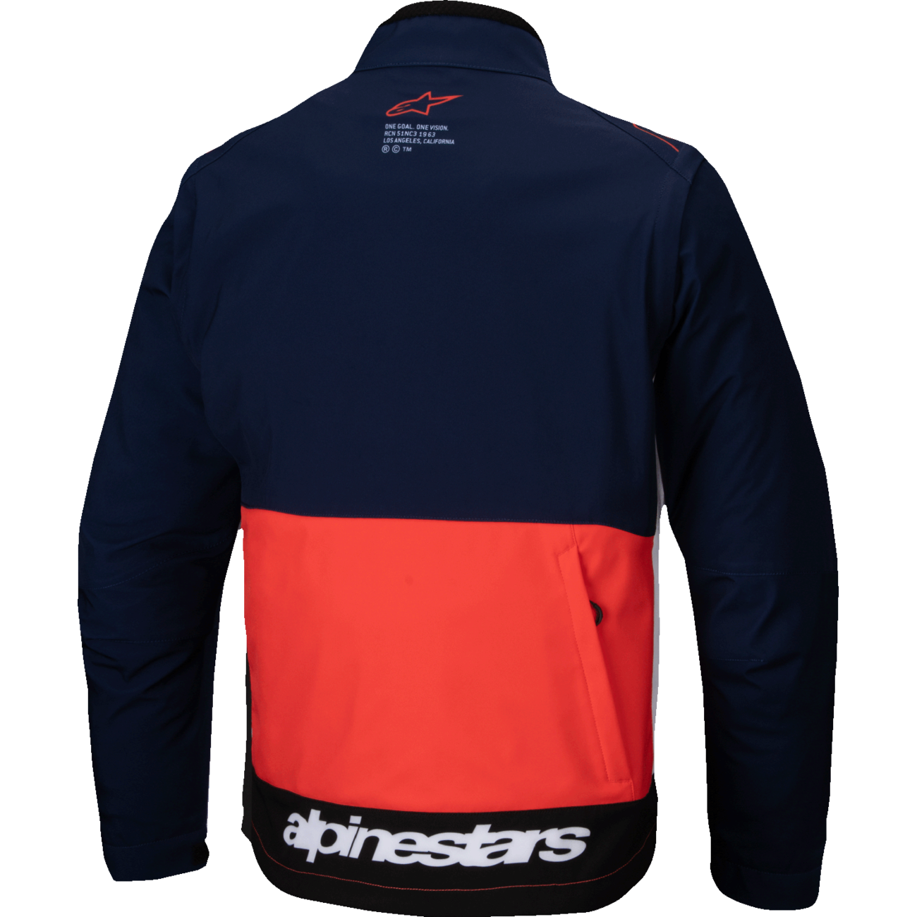 ALPINESTARS Lite-Dura Softshell Jacket - Navy/Orange/White - Large 3700225-7162-L