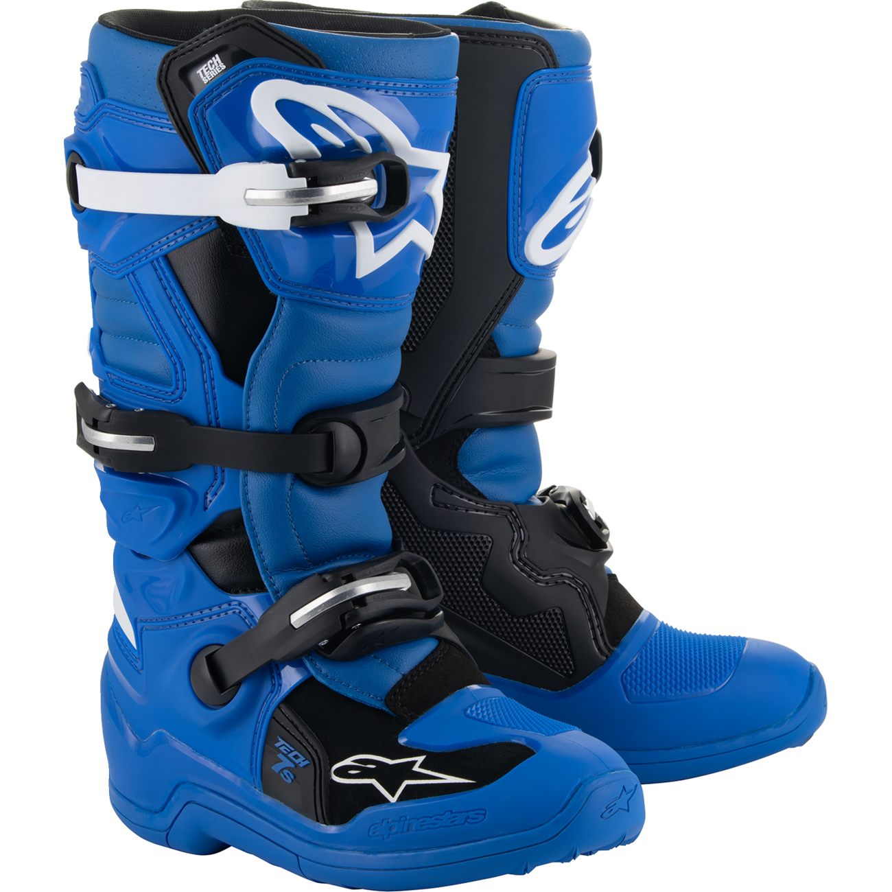 ALPINESTARS Youth Tech 7S Boots - Blue/Black/White - US 3 / EU 35.5 2015017-712-3