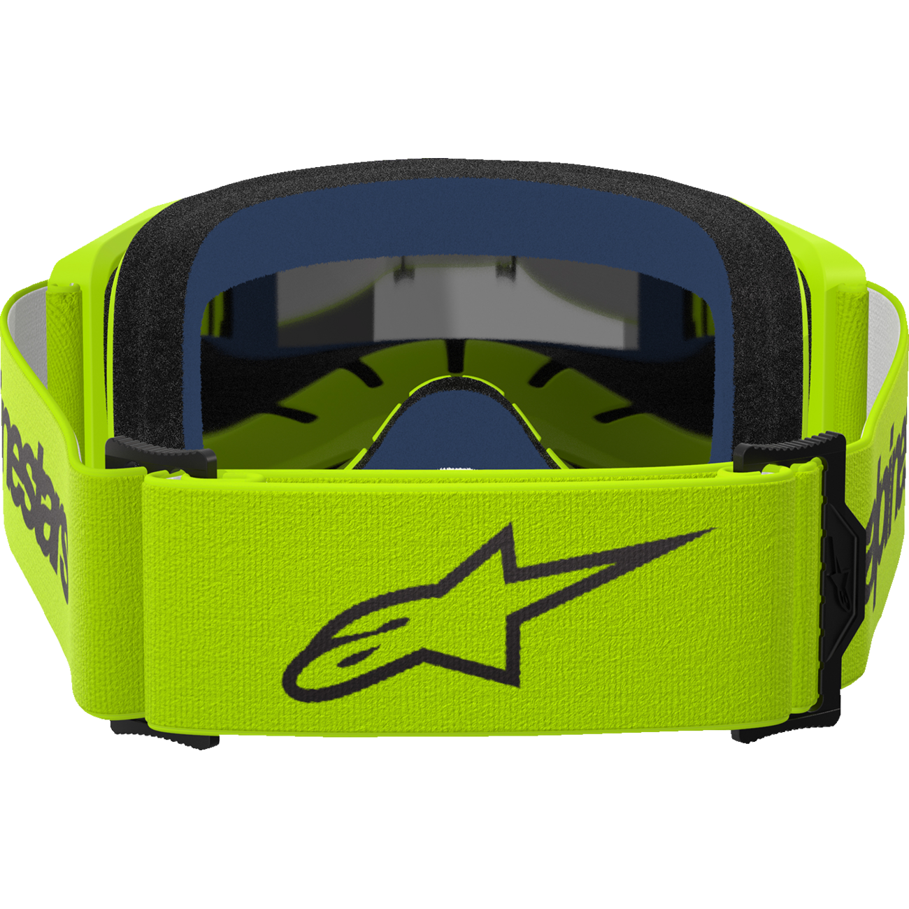 ALPINESTARS GOGGLES Vision 3 Goggle - Wordmark - Yellow Fluo - Silver Mirror Lens 5103225-5299