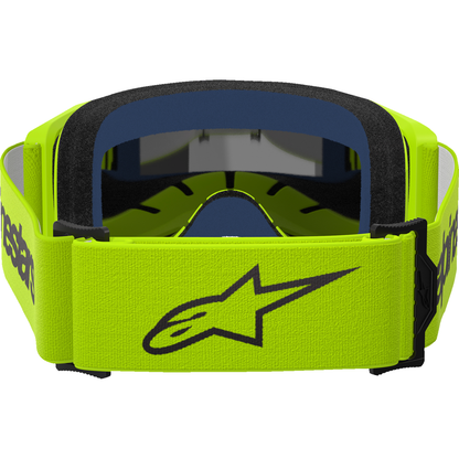 ALPINESTARS GOGGLES Vision 3 Goggle - Wordmark - Yellow Fluo - Silver Mirror Lens 5103225-5299