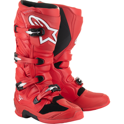 ALPINESTARS Tech 7 Boots - Bright Red - US 8 / EU 42 2012025-3010-8