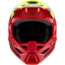 ALPINESTARS Youth SM3 Helmet - Fray - Gloss Red/Yellow Fluo/Black - Large 8301625-3051-YL