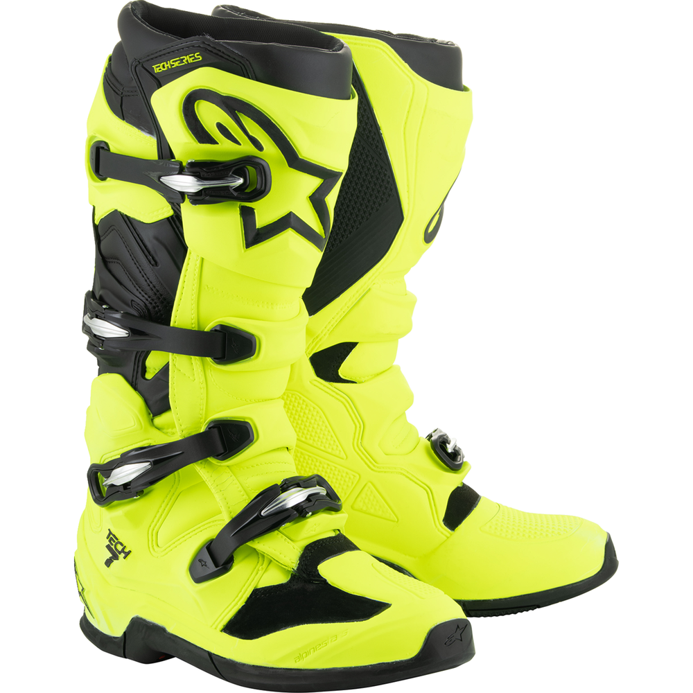 ALPINESTARS Tech 7 Boots - Fluorescent Yellow/Black - US 12 / EU 47 2012025-551-12