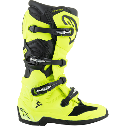 ALPINESTARS Tech 7 Boots - Fluorescent Yellow/Black - US 9 / EU 43 2012025-551-9