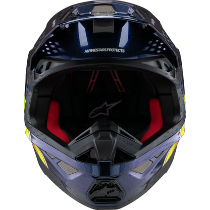 ALPINESTARS Supertech M10 Helmet - TLD Edition 25 - MIPS? - Gloss Dark Blue/Orange/Yellow/Fluo Red - XS 8300225-7156-XS