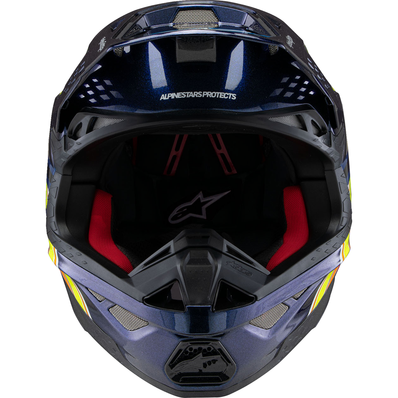 ALPINESTARS Supertech M10 Helmet - TLD Edition 25 - MIPS? - Gloss Dark Blue/Orange/Yellow/Fluo Red - XL 8300225-7156-XL