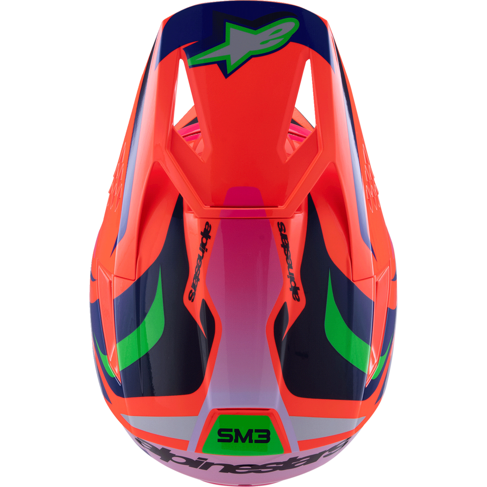
                      
                        ALPINESTARS Youth SM3 Helmet - Deegan - Gloss Orange Fluo/Purple/Pink Fluo - Small 8301425-433-YS
                      
                    
