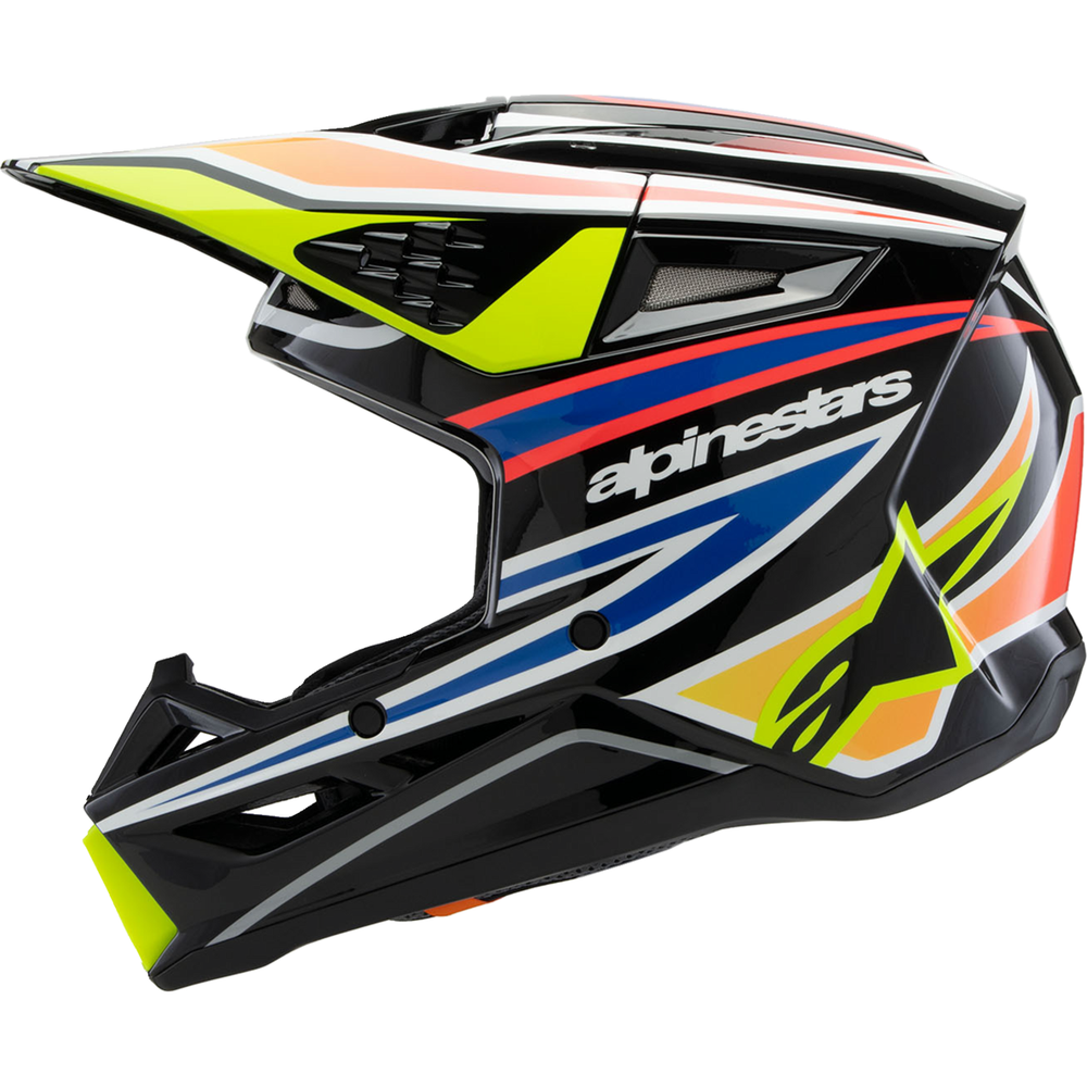 
                      
                        ALPINESTARS Youth SM3 Helmet - Wurx - Gloss Black/Yellow Fluo/Blue/Red - Small 8302025-1574-YS
                      
                    