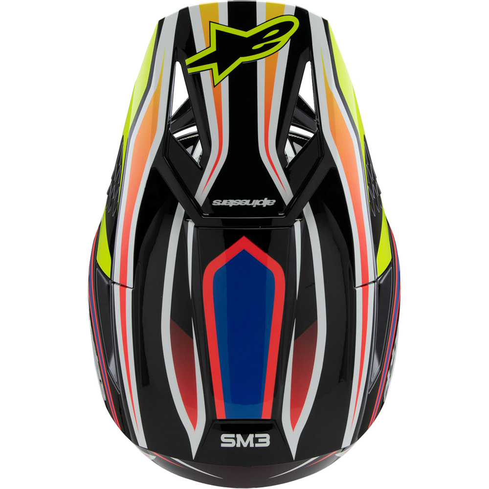 
                      
                        ALPINESTARS Youth SM3 Helmet - Wurx - Gloss Black/Yellow Fluo/Blue/Red - Small 8302025-1574-YS
                      
                    
