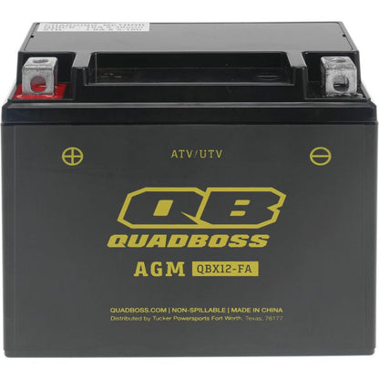 QuadBoss Maintenance-Free AGM Battery QBX12-FA