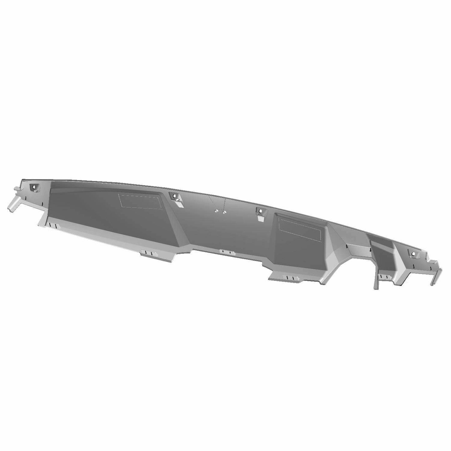 Polaris Off Road Upper Dash Panel, Gloss Black, Genuine OEM Part 5439014-070, Qty 1