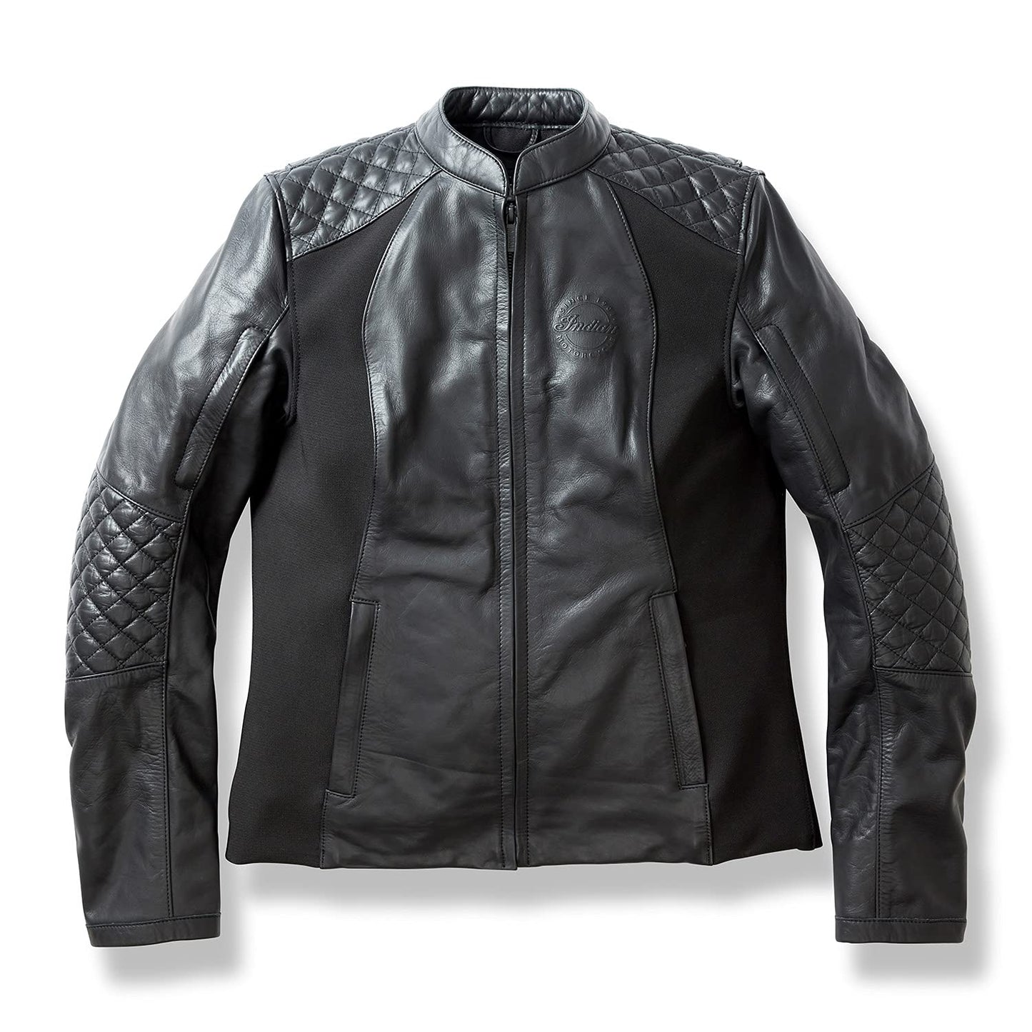 Indian Motorcycle Women's Drew Leather Jacket, Black - L - 286169906