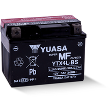 Yuasa YTX4L-BS Maintenance Free AGM 12-Volt Battery w/Bottle