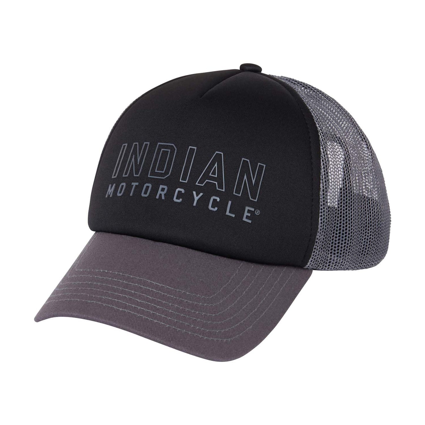 Indian Motorcycle Outline Logo Trucker Cap, Black - O/S - 2833439