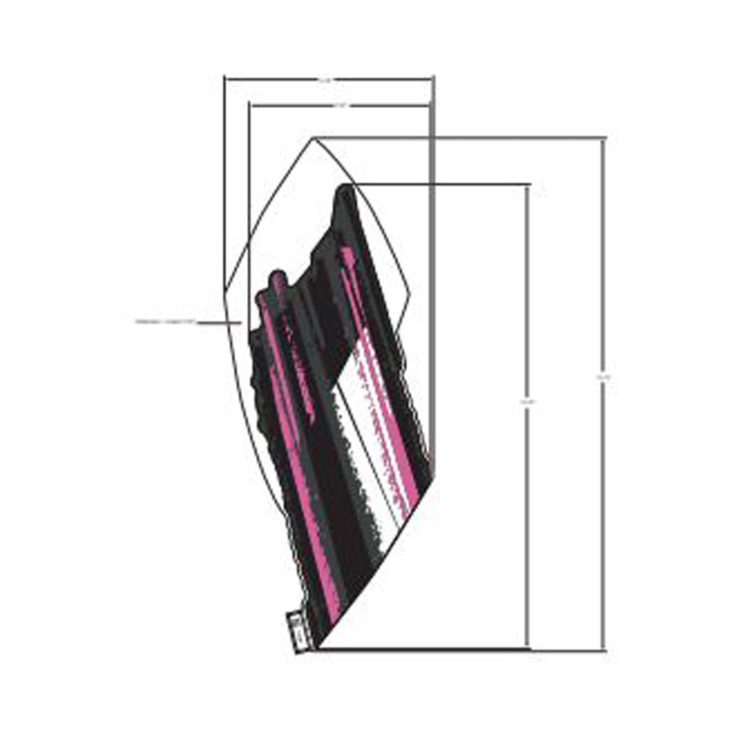 Polaris ATV Rear Fender Decal, Pink, Left, Genuine OEM Part 7184935, Qty 1