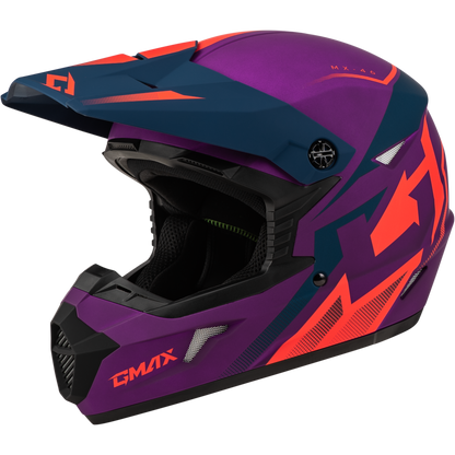 Mx 46 Compound Helmet Matte Purple/Coral/Blue Xl