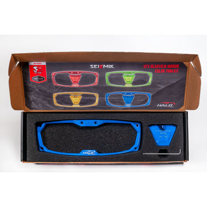 Bezel Halo Billet/Led/Cast Blue