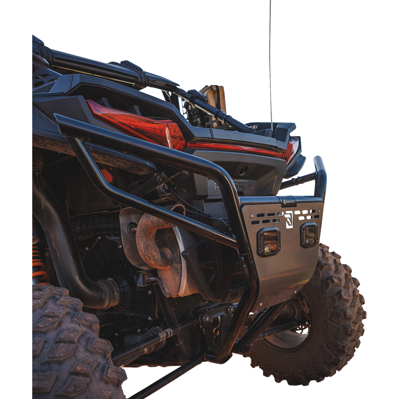RAVEK Rear Bumper - Plug & Play Reverse LED Lighting - Polaris - RZR 64-308BKL