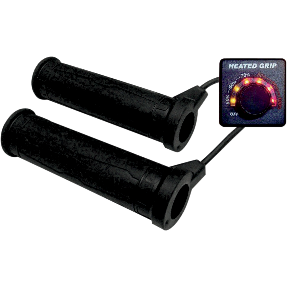 KOSO NORTH AMERICA Heated Grip Kit with LED Indicator for Snow/ATV - Thumb Warmer AM10711F