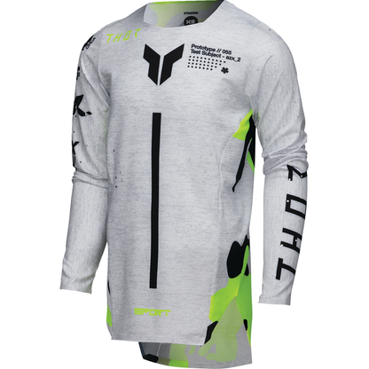 THOR Youth Sportmode Riot Jersey - White/Acid - Large 2912-2540