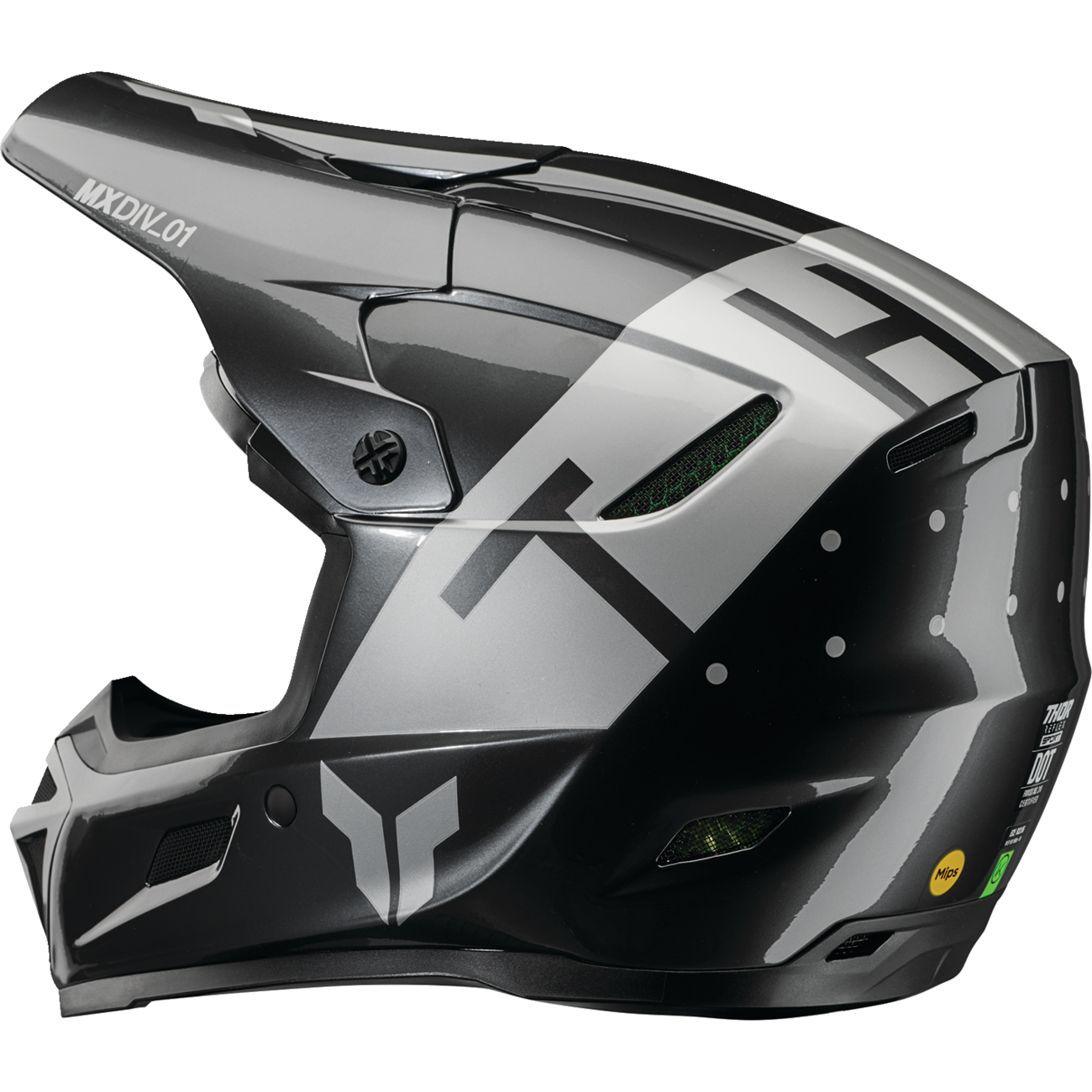 THOR Reflex Sport Helmet - Rogue - MIPS? - Charcoal/Silver - XS 0110-8793