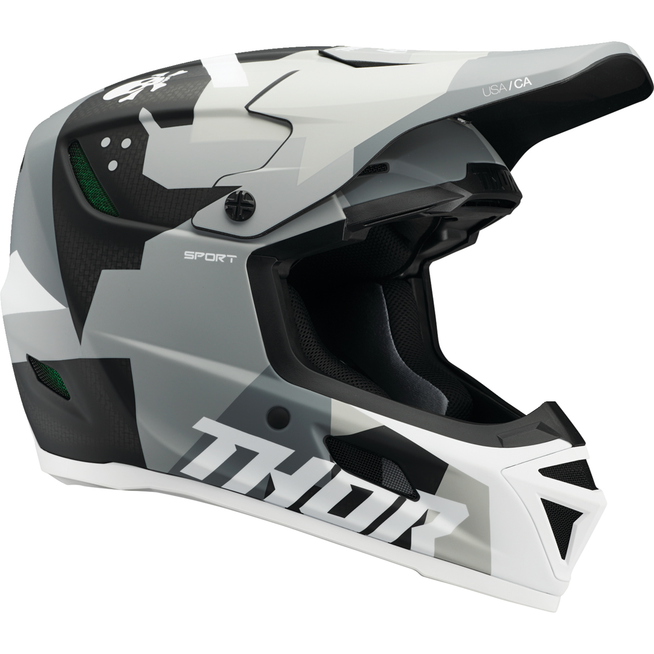 THOR Reflex Sport Helmet - Carbon Brave - MIPS? - Gray/White - XS 0110-8757